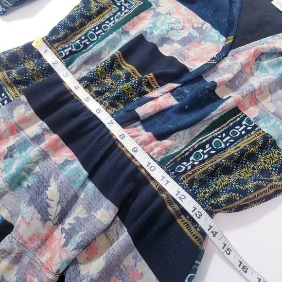 Hiche Printed Layered Ruffle Pintuck Dress - Picture 8 of 11